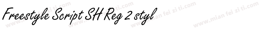Freestyle Script SH Reg 2 styles in字体转换